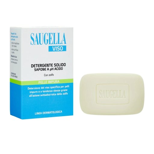 Saugella, Detergente Viso Sapone Solido, 100 g