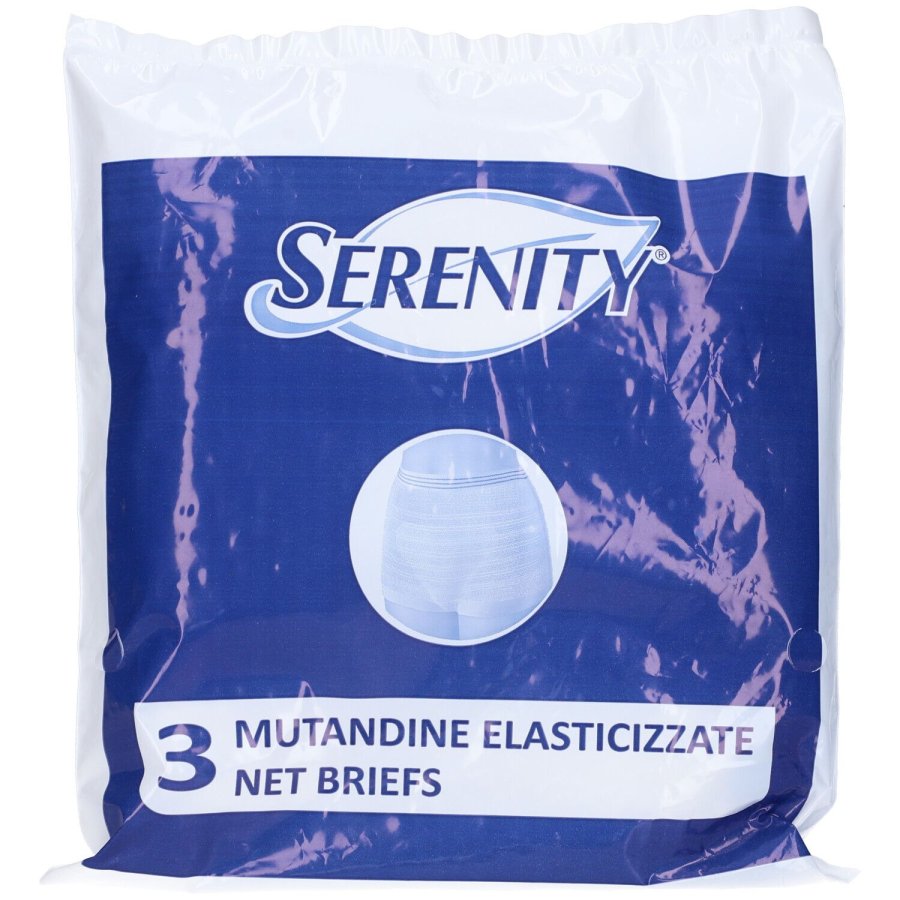 Serenity Mutande A Rete Taglia M, 3 Pezzi 