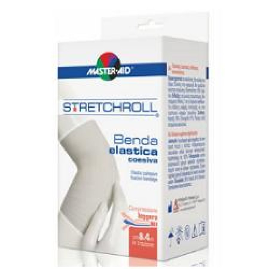 Stretchroll Benda Elastica Autobloccante, 6 cm x 4 m