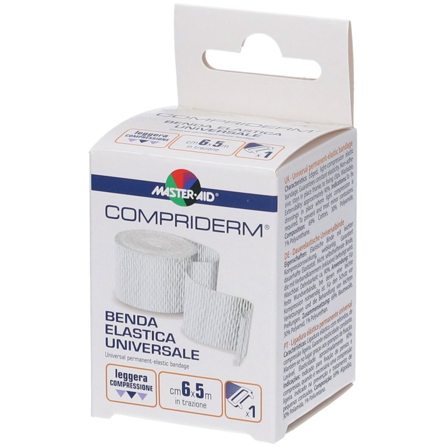 MasterAid&nbsp;Compriderm&nbsp;Benda Elastica Universale, 6 cm x 5 m