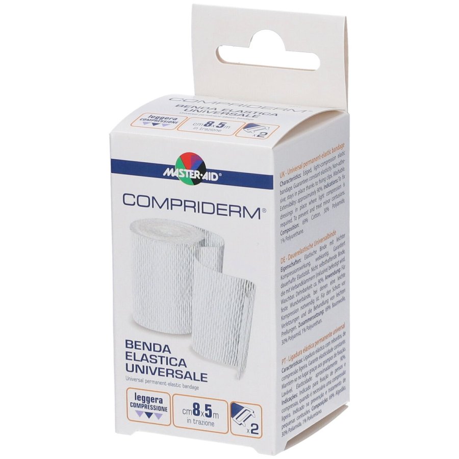 MasterAid&nbsp;Compriderm&nbsp;Benda Elastica UNIVERSALE, 8 cm x 5 m