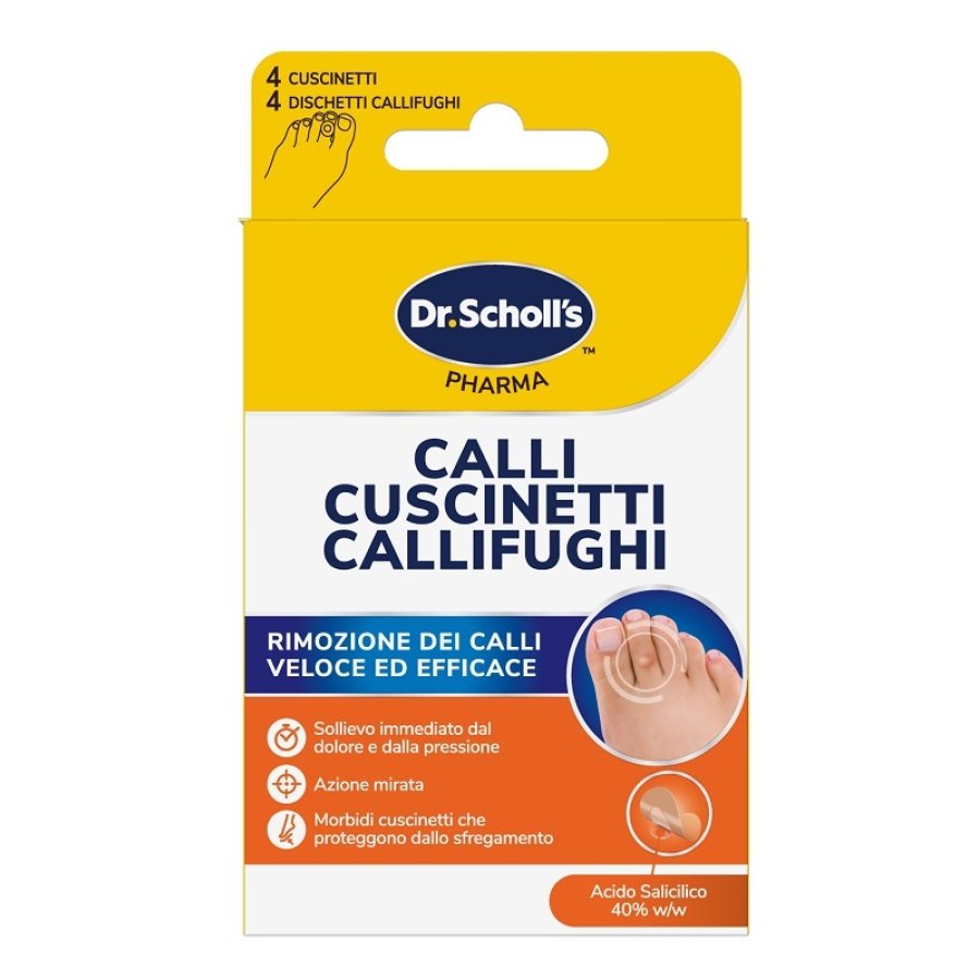 Dr.Scholl's CALLI CUSCINETTI CALLIFUGHI, 8 pezzi Dr.Scholl's CALLI CUSCINETTI CALLIFUGHI, 8 pezzi