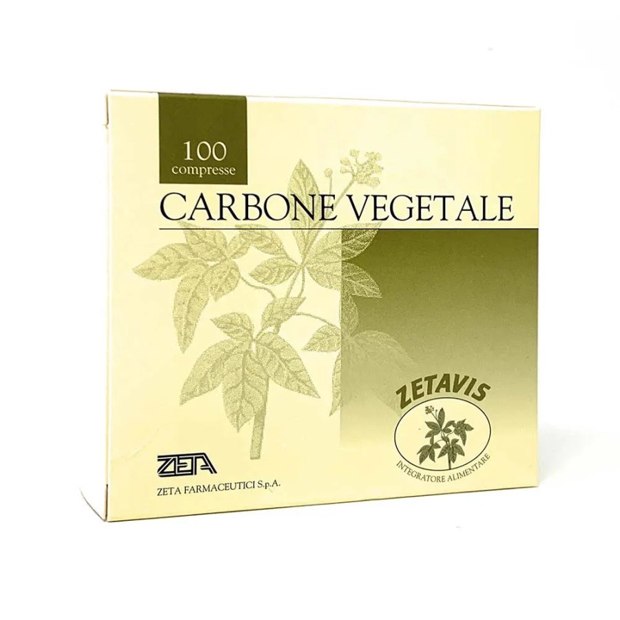 Zeta Farmaceutici, Zetavis Carbone Vegetale, 100 Compresse