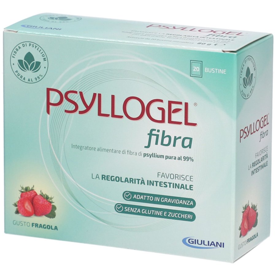 Nathura Psyllogel Fibra Gusto Fragola, 20 Bustine Nathura Psyllogel Fibra Gusto Fragola, 20 Bustine