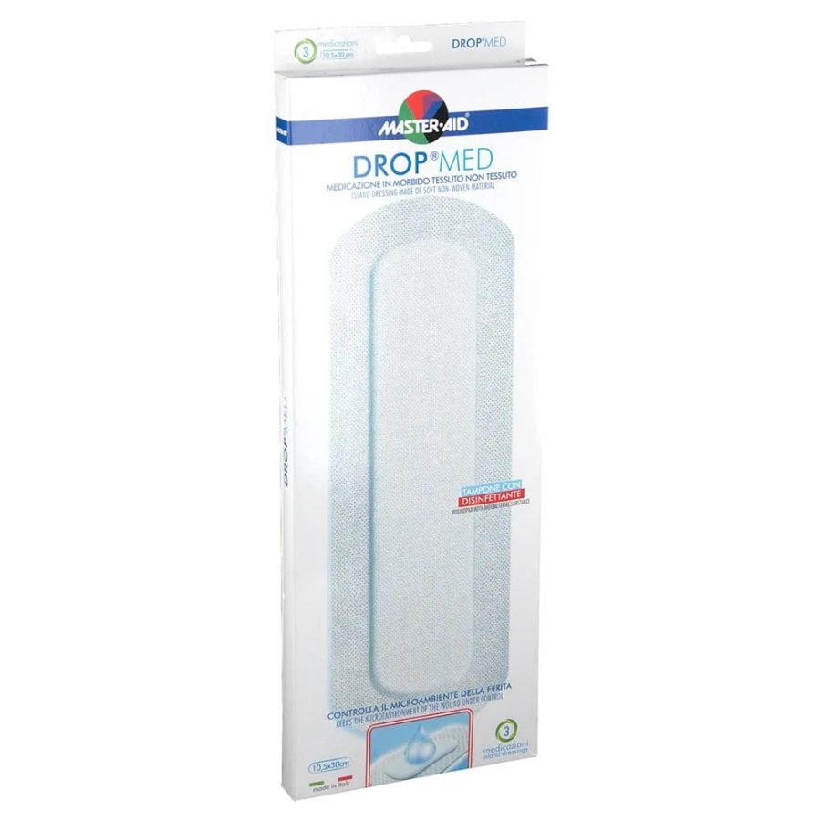 MasterAid Drop Med,&nbsp;3 Pezzi 10,5 x 30 cm
