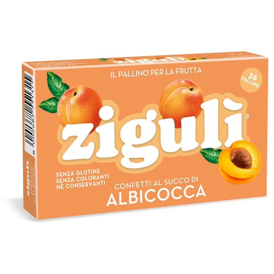 Zigulì Confetti al Succo di Albicocca, 36 Palline Zigulì Confetti al Succo di Albicocca, 36 Palline
