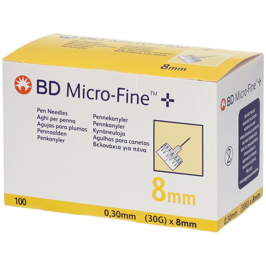 BD Microfine - 100 Aghi 30g 8mm - Aghi Sottili per Iniezioni Precise