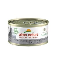 Almo Nature Alimento per Gatto Gusto Tonno con Acciughine - Lattina da 70g