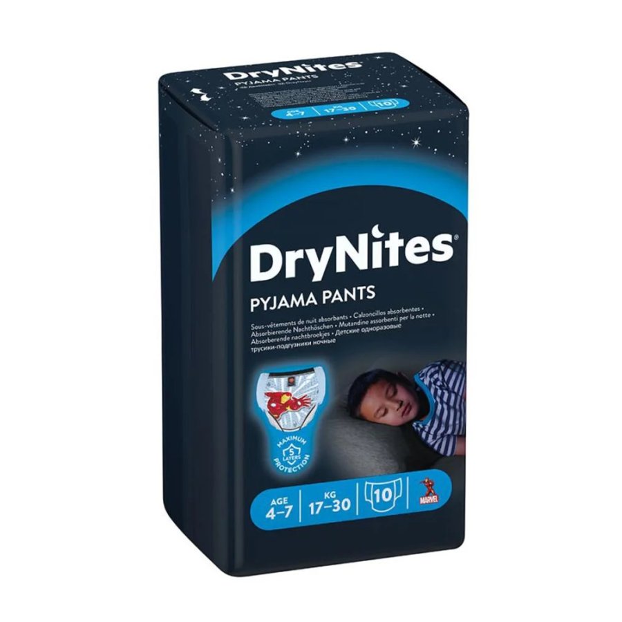 Huggies DryNites Boy 4-7 Anni, 10 Mutandine Huggies DryNites Boy 4-7 Anni, 10 Mutandine