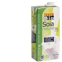 Isola Bio Soia Natural 1 Litro - Bevanda Vegetale Senza Zuccheri Aggiunti, Senza Glutine