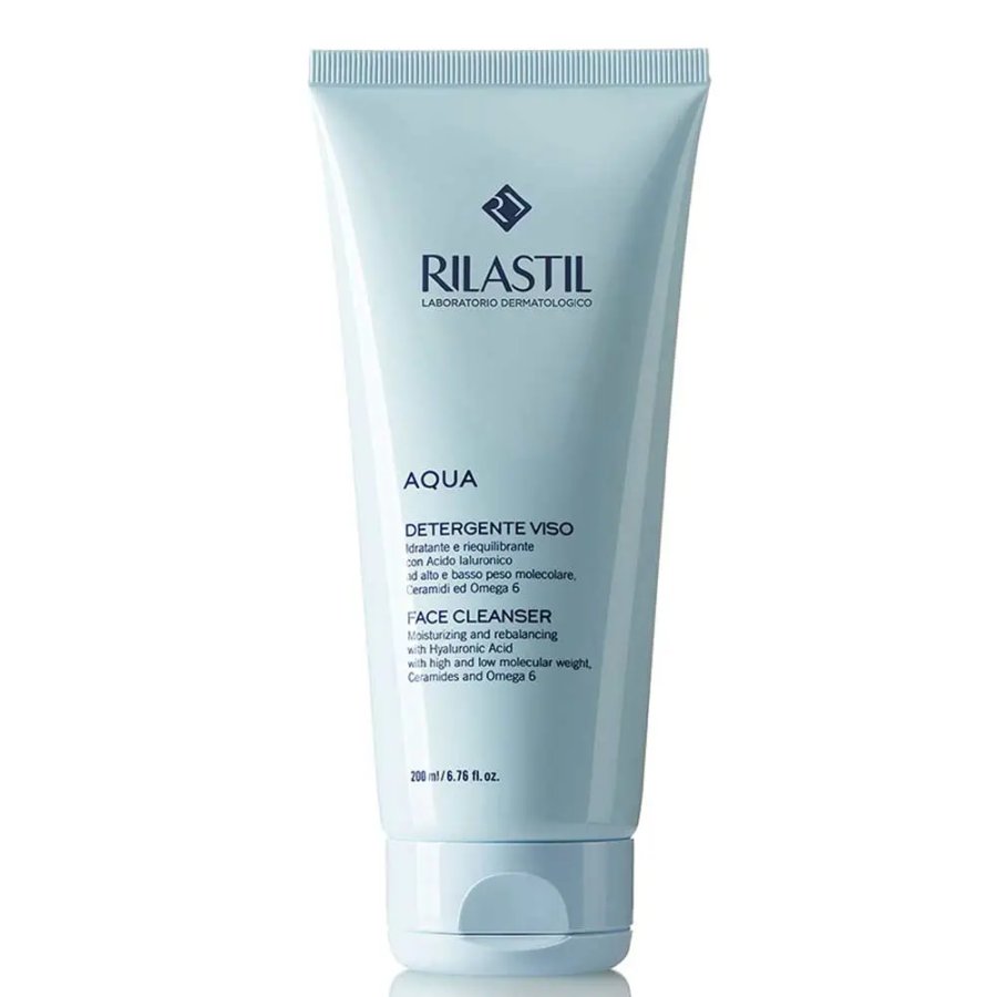 Rilastil, Aqua Detergente Viso Idratante, 200 ml