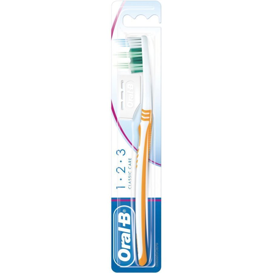 Oral-B 1 2 3 Classic Care Spazzolino Manuale Medio, 1 Pezzo Oral-B 1 2 3 Classic Care Spazzolino Manuale Medio, 1 Pezzo
