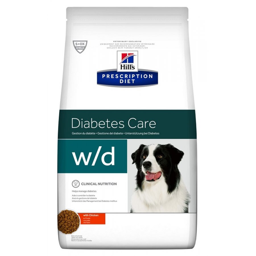 Diet W/D Diabetes Care Crocchette Pollo per Cani 1,5kg - Alimento per Cani con Diabete