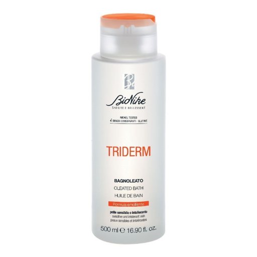 Bionike Triderm, Bagnoleato Olio da Bagno Pelle Sensibile e Intollerante, 500 ml
