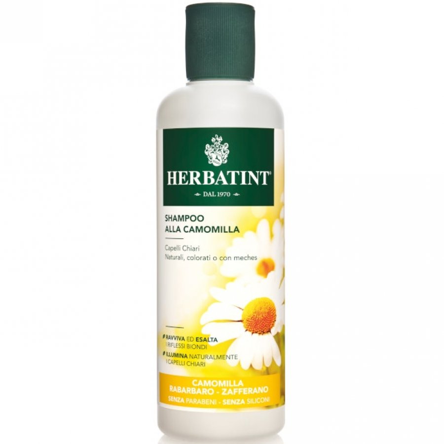 Herbatint - Shampoo Camomilla 260 ml - Illuminante per Capelli Biondi e Castano Chiari