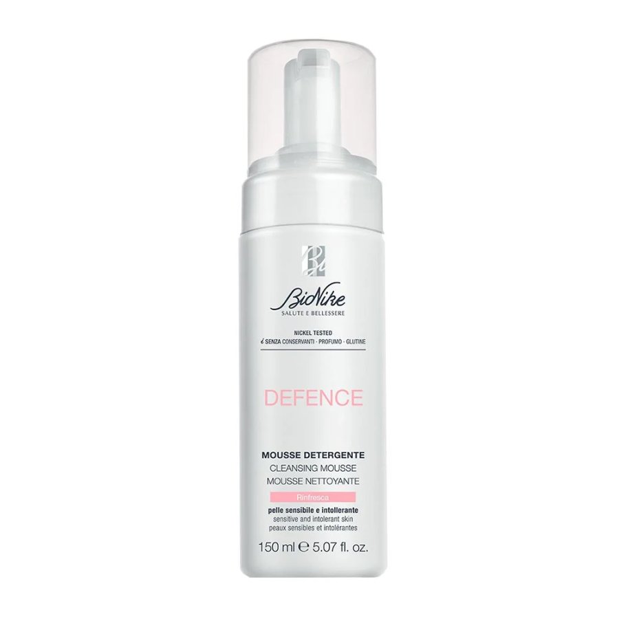 BioNike, Defence Mousse Detergente Pelle Sensibile e Intollerante, 150 ml