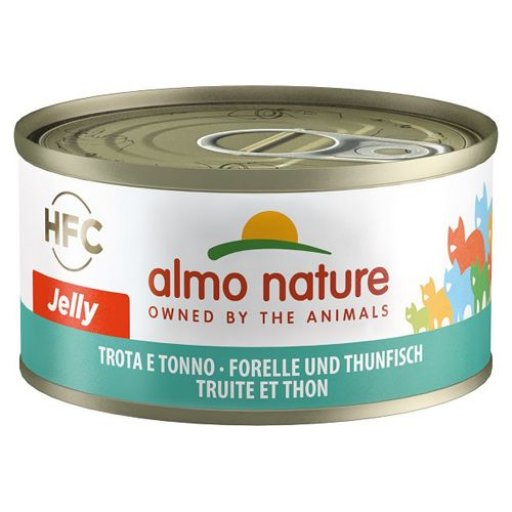 Almo Nature Jelly Trota e Tonno Cibo Umido per Gatti Adulti Lattina da 70g