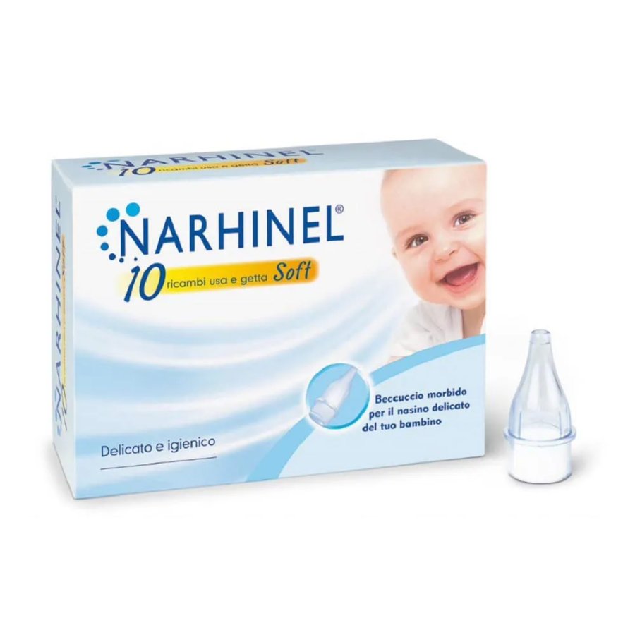 Narhinel Ricambi per Aspiratore Nasale con Filtro Soft, 10 Pezzi