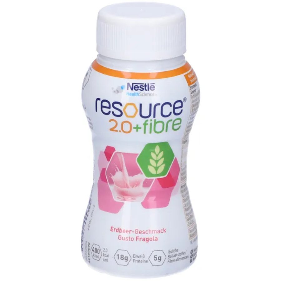 Nestlé, Resource 2.0+ Fibre Fragola, 200 ml