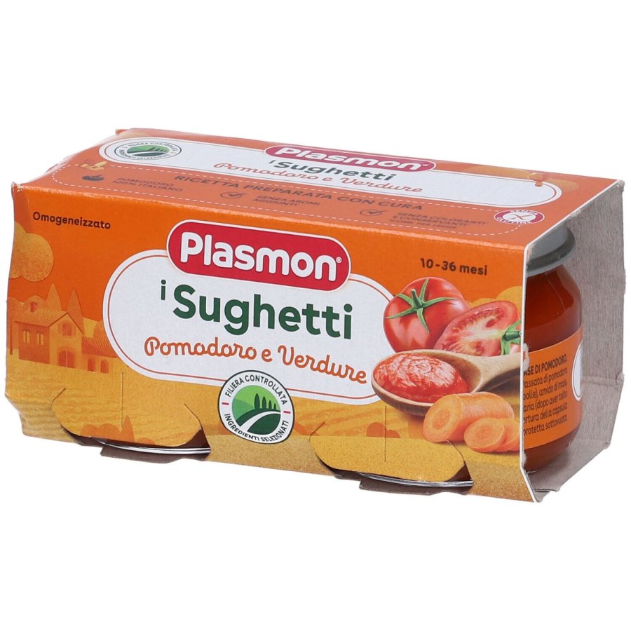 Plasmon i Sughetti Pomodoro e Verdure, 2 x 80 g