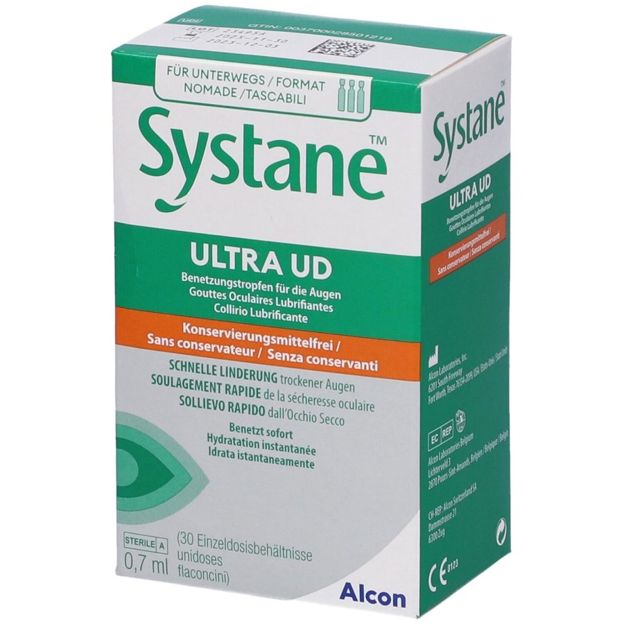Systane Ultra UD Gocce Oculari Lubrificanti, 30 Flaconcini