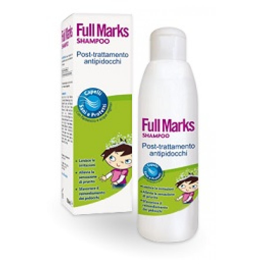 Full Marks - Shampoo Post Trattamento Antipidocchi 150 ml - Shampoo Dopo il Trattamento, Confezione da 150 ml