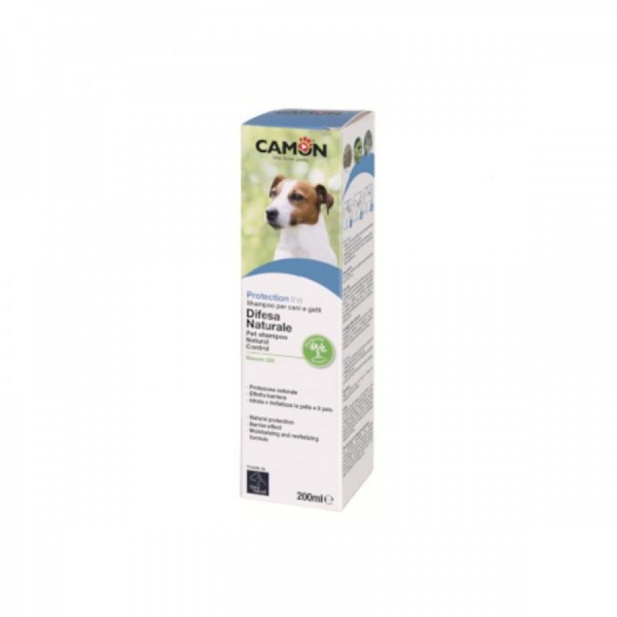 Shampoo Difesa Naturale Olio di Neem per Cani e Gatti 200ml - Protezione Contro Parassiti e Pelle Sana