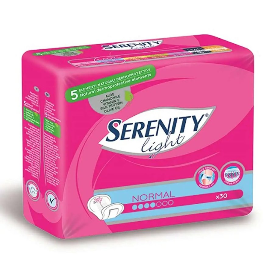 Serenity Light Lady Assorbente Incontinenza Normal, 30 Pezzi