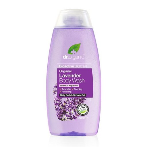 Dr. Organic Organic Lavanda - Body Wash 250ml, Detergente Corpo Biologico con Lavanda Rilassante