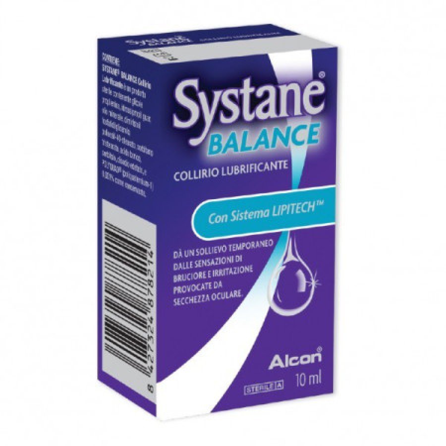Systane - Balance Collirio Lubrificante 10ml - Per Occhi Secchi e Sintomi di Blefarite