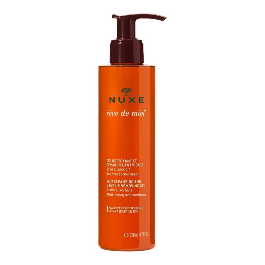Nuxe, Rêve de Miel Gel Struccante e Detergente, 200 ml