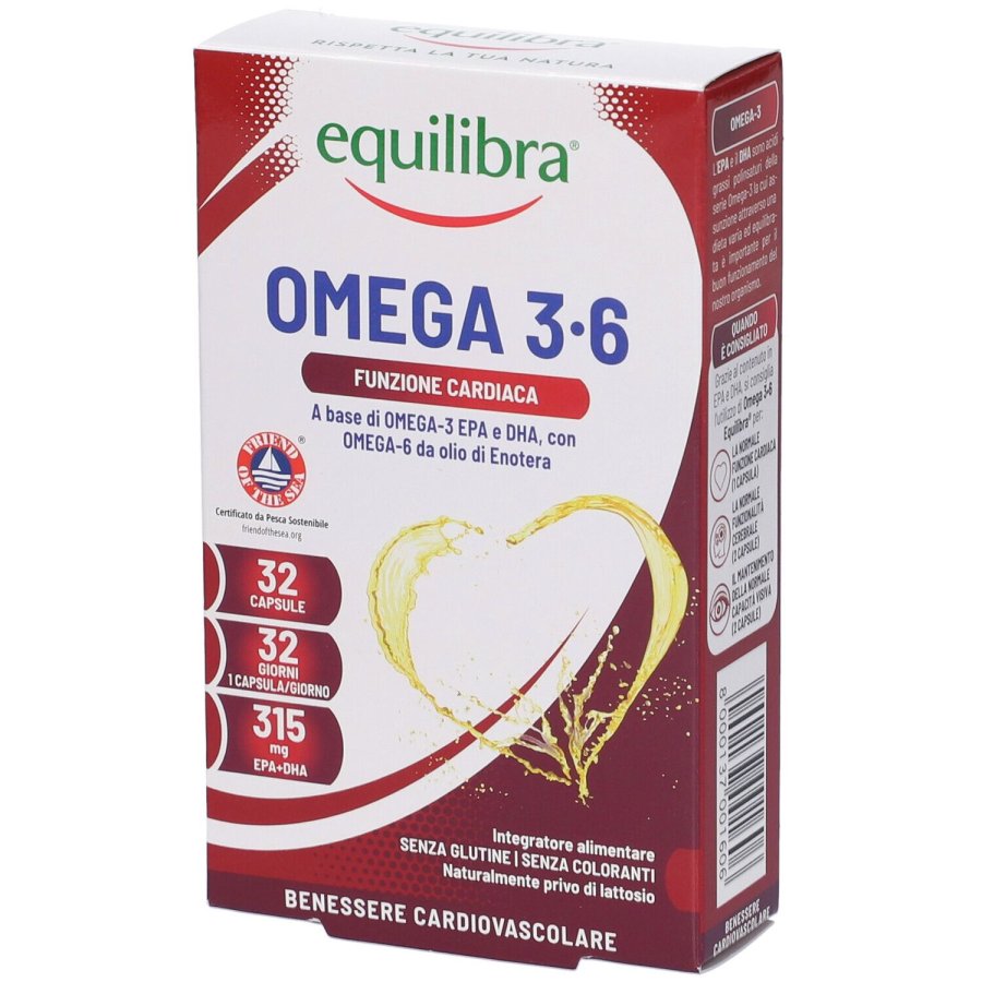 Equilibra Omega 3-6, 32 Capsule Equilibra Omega 3-6, 32 Capsule