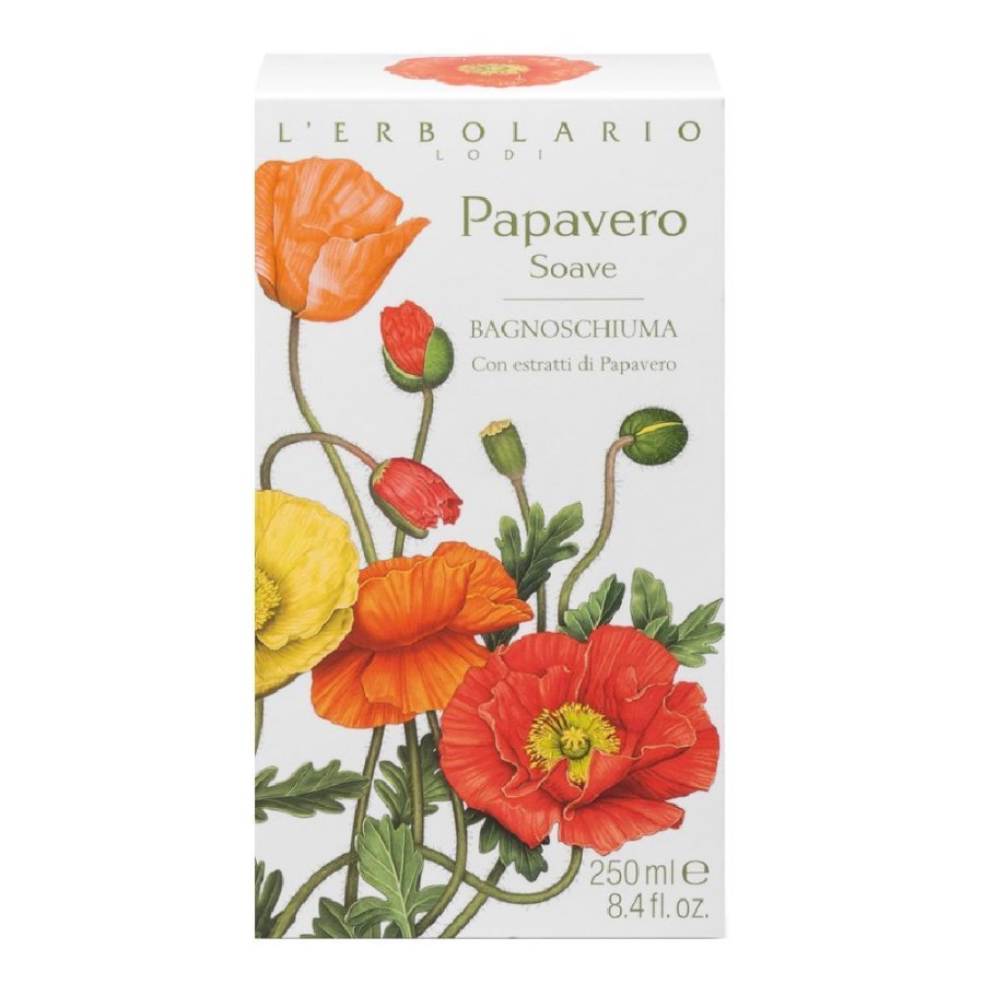 L'Erbolario Bagnoschiuma Papavero Soave, 250 ml