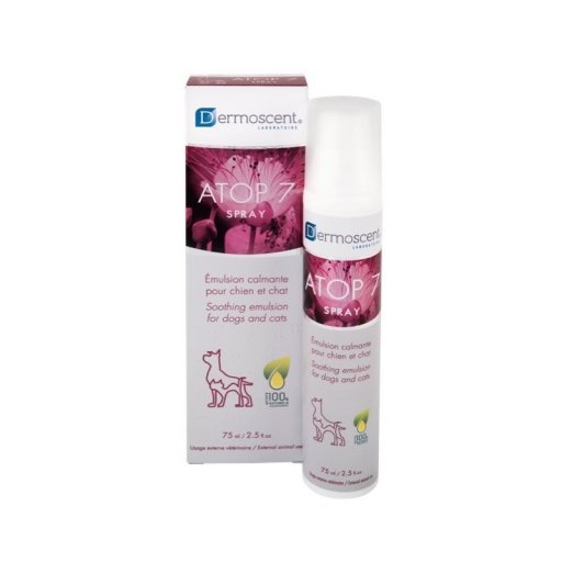 Atop 7 Spray per Cani 75ml - Emulsione Micronizzata con Effetto Lenitivo - Protezione Antiparassitaria