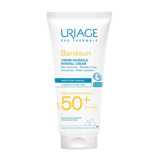Uriage Bari&eacute;sun Crema Minerale SPF50+, 100 ml