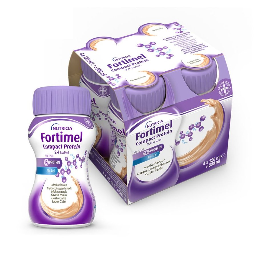 Nutricia, Fortimel Compact Protein, 4 x 125 ml 