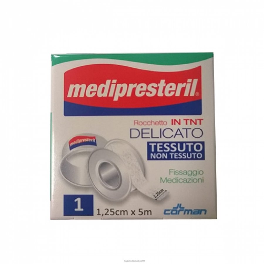 Medipresteril Cerotto In Rocchetto In TNT Delicato 1,25cmx5m - 1 Pezzo