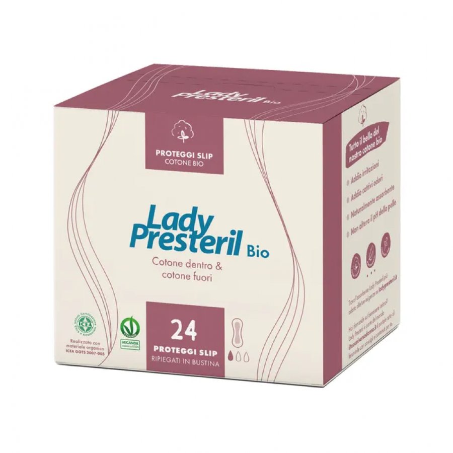 Lady Presteril - Pocket Proteggi Slip Bio 24 Pezzi - Proteggi Slip Biodegradabili