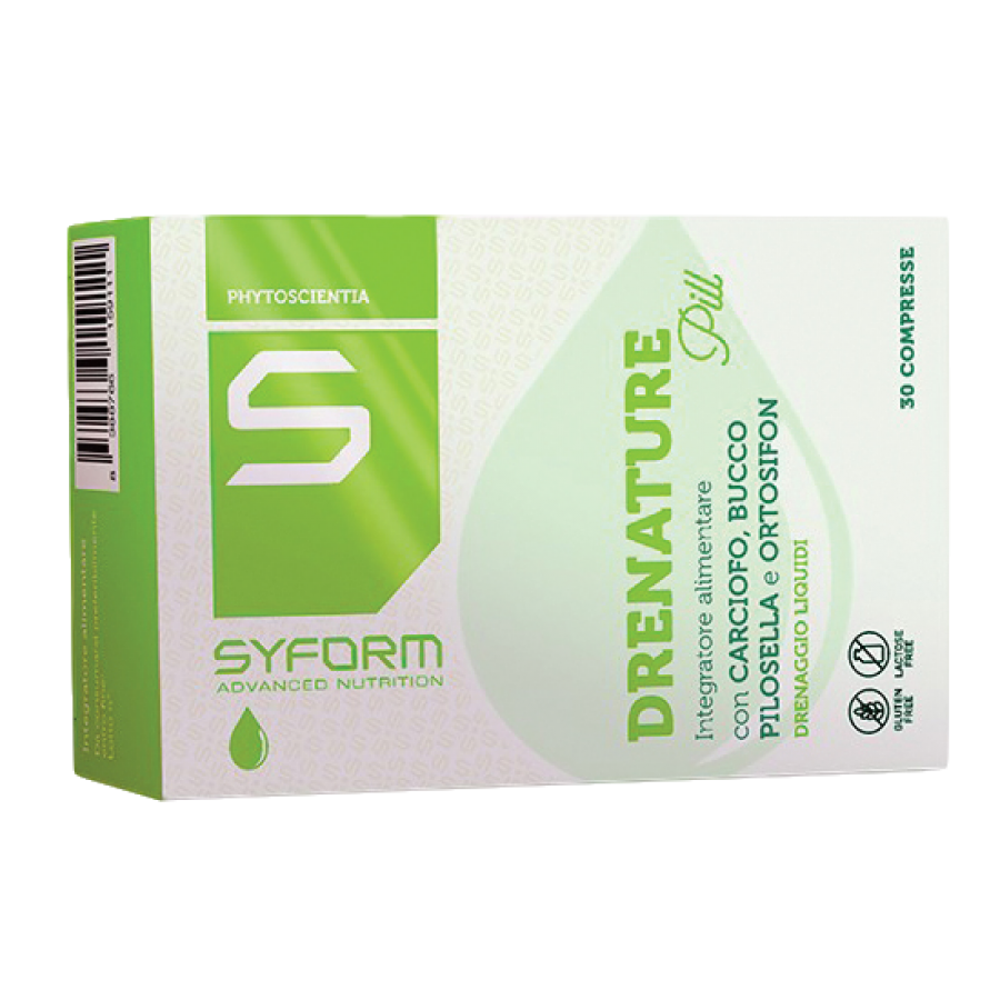 Syform Drenature Pill 30 Compresse - Integratore Alimentare a Base di Estratti Secchi