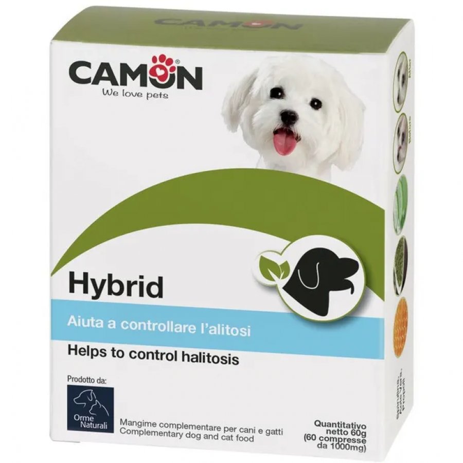 Hybrid Mangime Complementare per Cani e Gatti 60 Compresse - Integratore Multifunzionale per Animali Domestici
