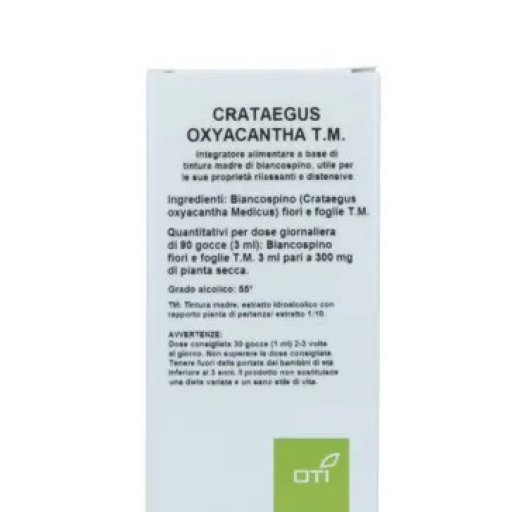 Oti - Crataegus Oxycantha Tintura Madre Gocce 100ml - Integratore Naturale per la Salute del Cuore