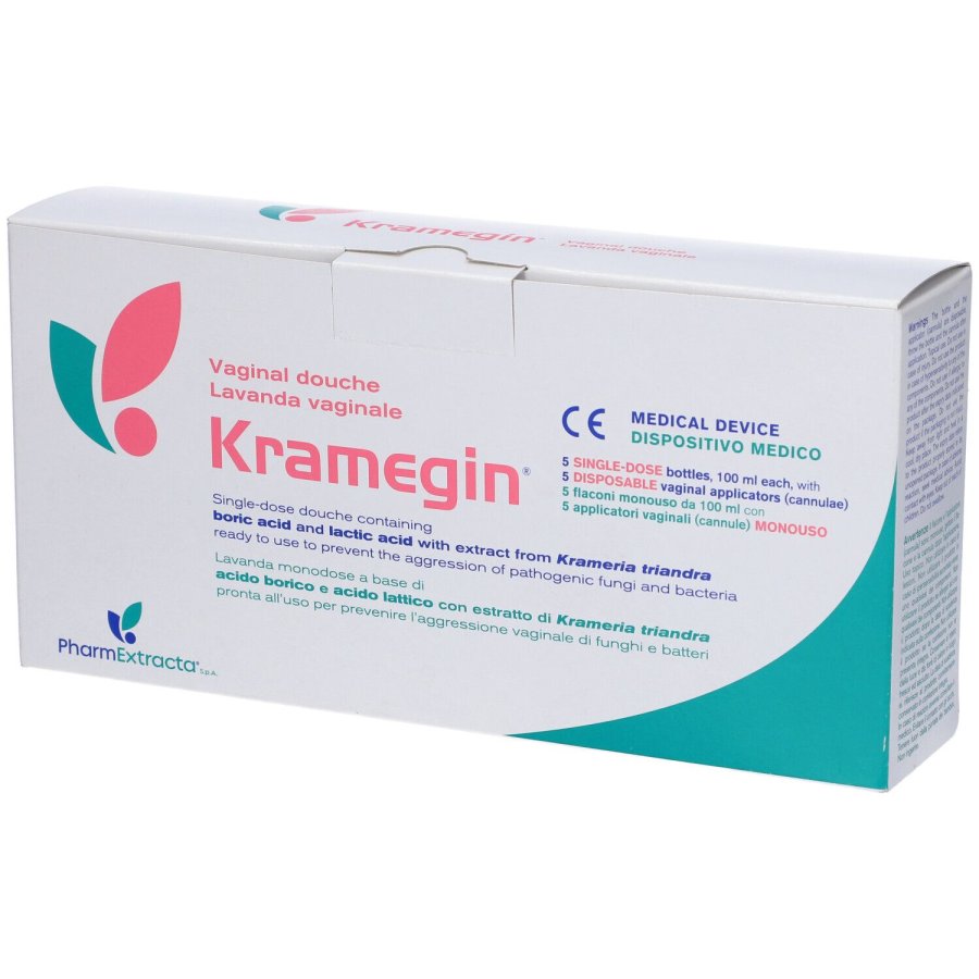Kramegin Lavanda Vaginale, 5 Flaconi da 100 ml Kramegin Lavanda Vaginale, 5 Flaconi da 100 ml