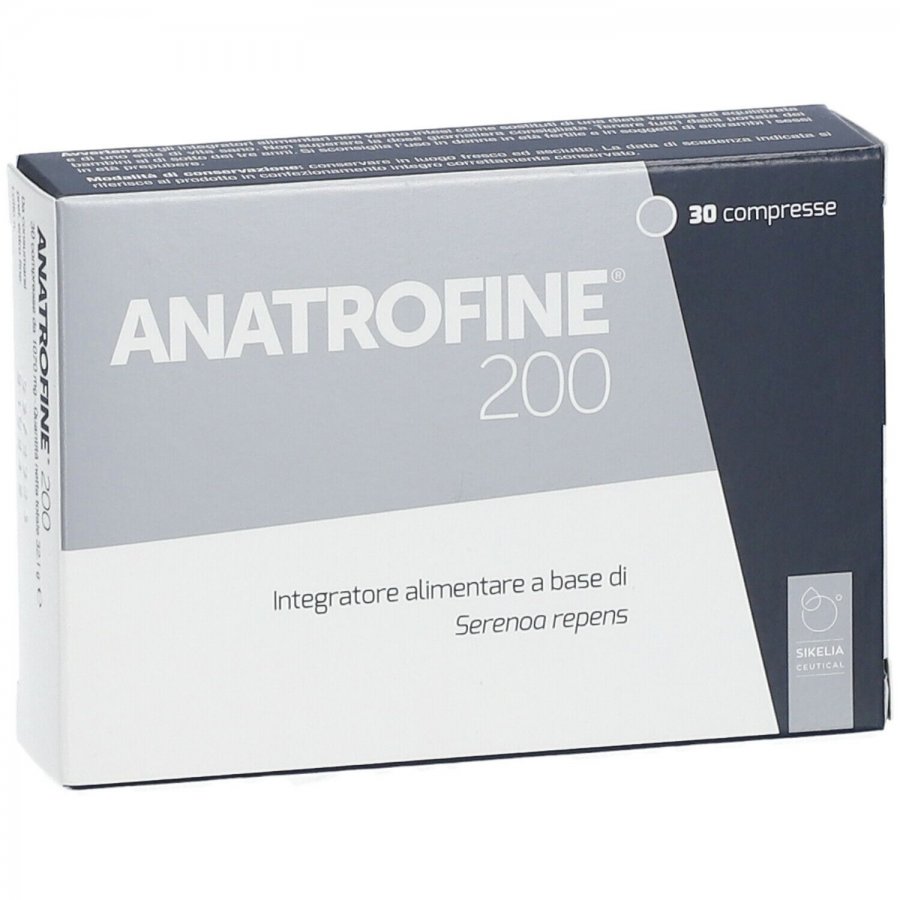 Anatrofine 200 30 Compresse 800mg - Integratore con Serenoa Repens, Aminoacidi Solforati, Tè Verde e Olio di Lino