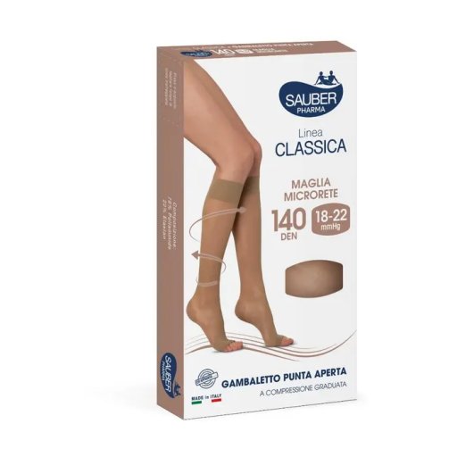 Gambaletto Linea Classica a Punta Aperta 140 Denari Nero Taglia 5 - Gambaletto Punta Aperta