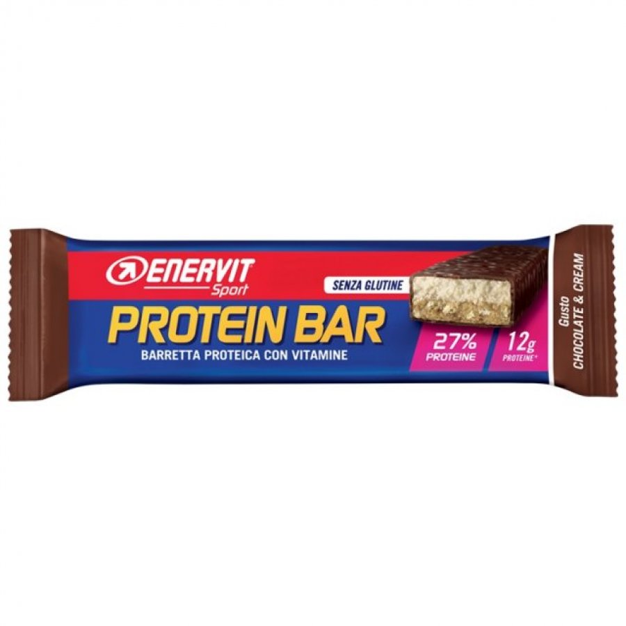 Enervit Protein Bar Cioccolato e Crema Barretta da 45 g