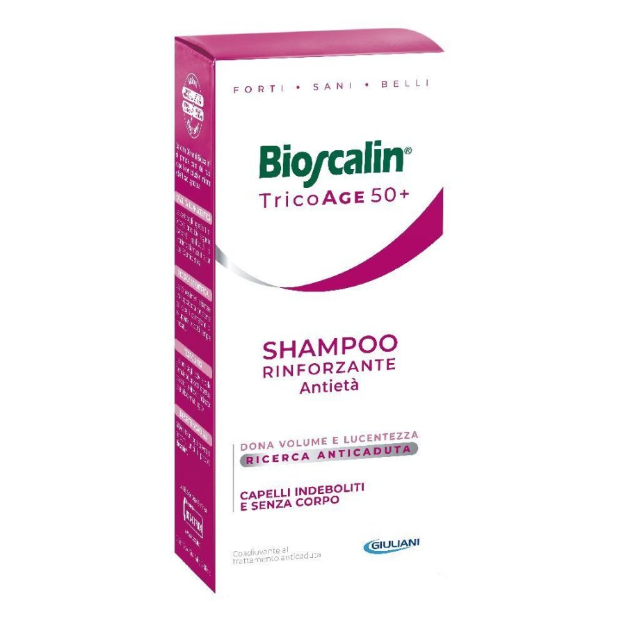 Bioscalin TricoAGE 50+ Shampoo Rinforzante, 200 ml