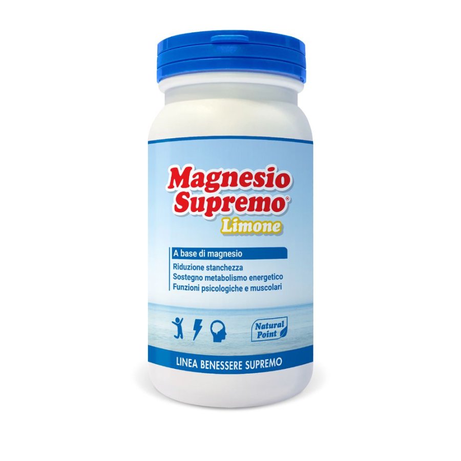 Natural Point, Magnesio Supremo Gusto Limone, 150 g 