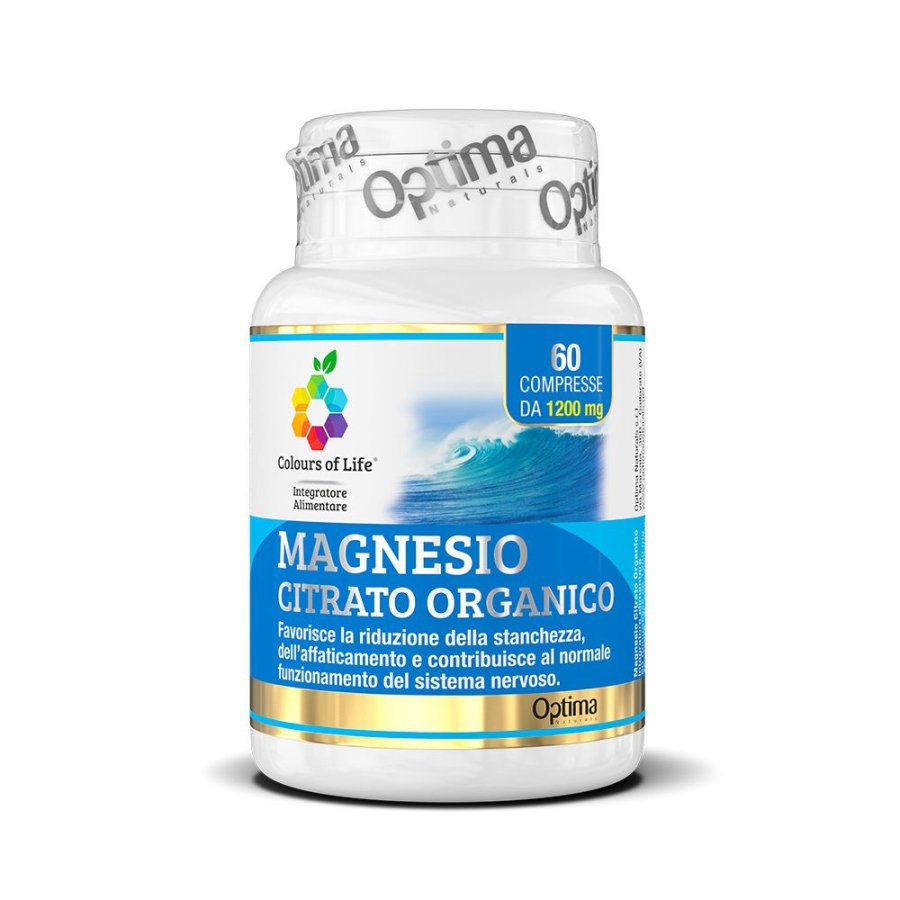 Optima Naturals, Magnesio Citrato Organico, 60 Compresse