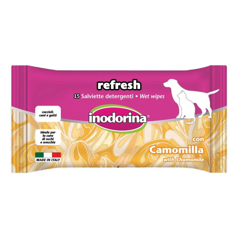 Inodorina Refresh Salviette Camomilla, 15 pezzi Inodorina Refresh Salviette Camomilla, 15 pezzi