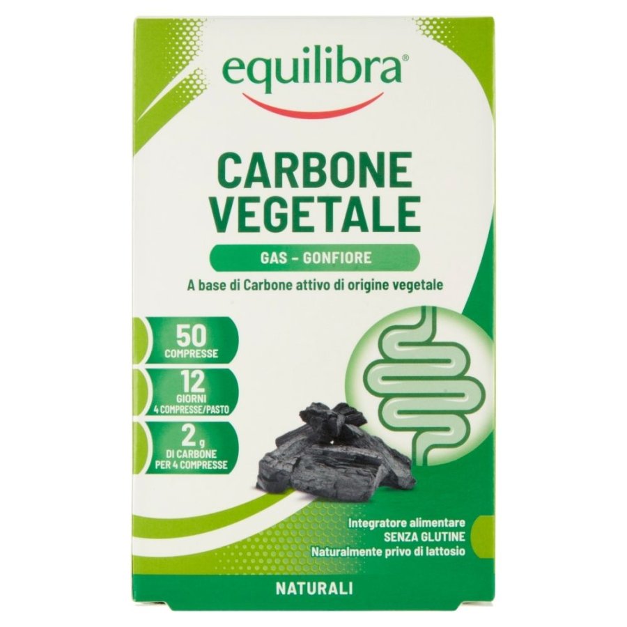 Equilibra Carbone Vegetale, 50 Compresse Equilibra Carbone Vegetale, 50 Compresse